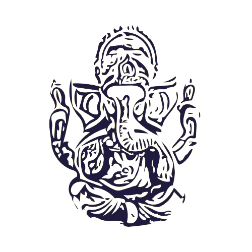 Line Drawing of Ganesh PNG