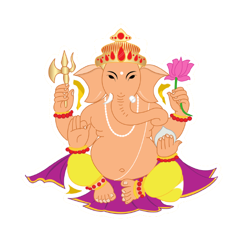 Blissful Ganesh PNG